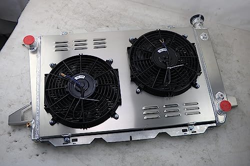 COOLINGBEST 4 Row Aluminum Radiator Replacement for 1985-1996 Ford F150 F250 F350 Bronco L6 Radiators Electric Fan Shroud Thermostat Kit Combo 1986 1987 1988 1989 1990 1991 1992 1993 by COOLINGBEST - Image 6