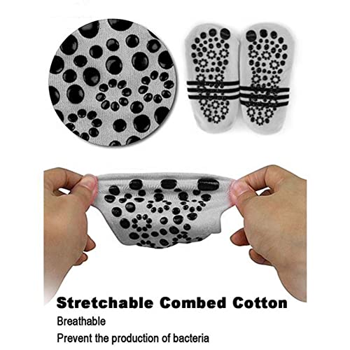 Non Slip Yoga Socks For Women, 3Pairs/Pack Grips Yoga Socks With Strap, Pilates Socks For Barre, Ballet, Dance, Workout, Fitness(Grey/3Pairs) #TOP6