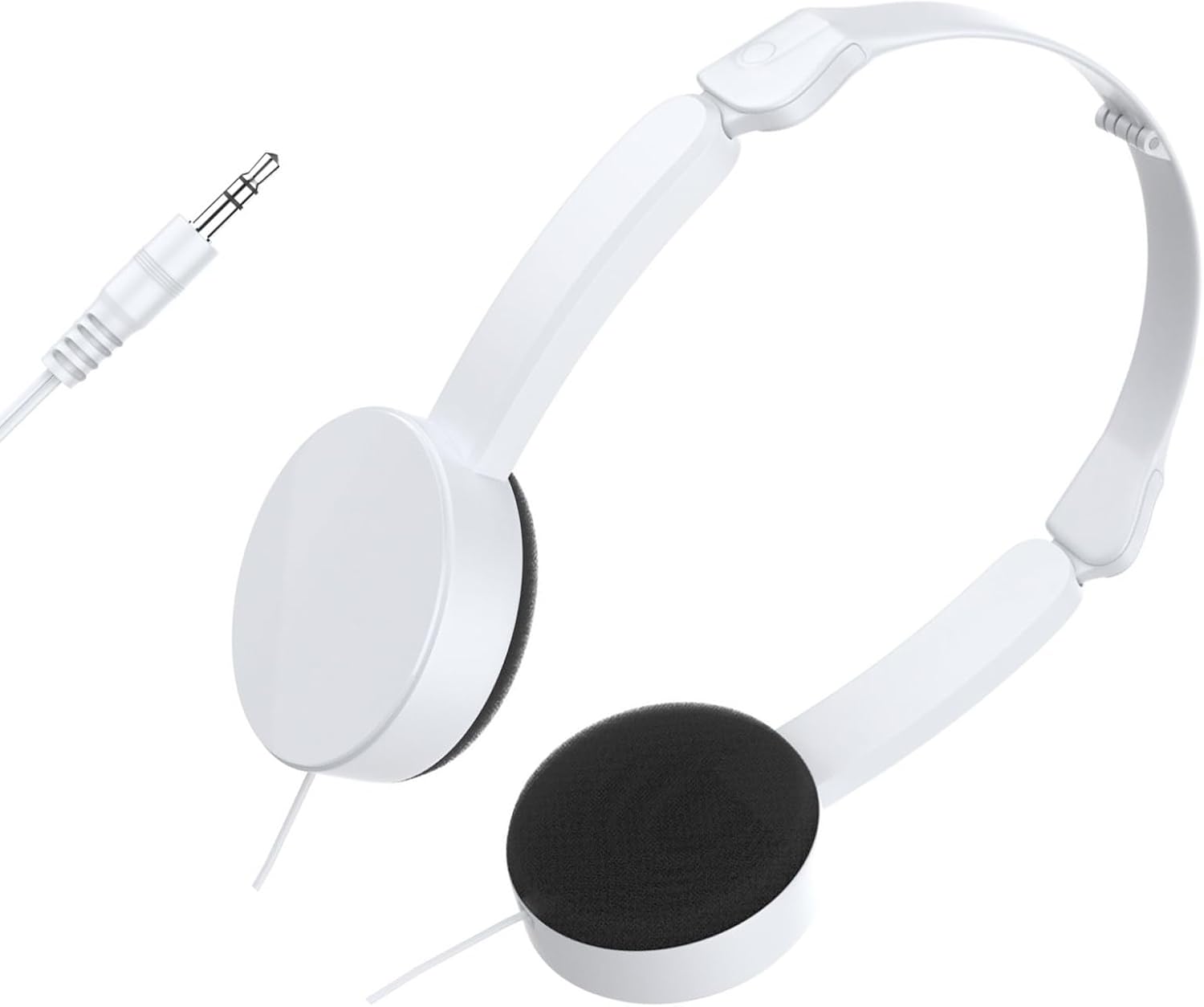 Ear Headphones Headsets, 3.5mm Auditory Plug Foldable, Easy to Carry, Comfortable for Daily Use Lightweight Earphones