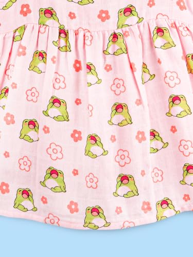 Image of Kidbea Bamboo Cotton Baby Girl Dress, Sleeveless Casual Wear Girls Frock