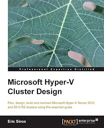 Microsoft Hyper-V Cluster Design book cover