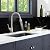 Tiwoos Black Peel and Stick Tile Backsplash 12"x12" Self Adhesive Wall Tiles for Kitchen Marble (10-Sheet)