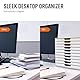 Durable Schubladenbox A4 (Varicolor Mix), Schreibtisch-Schubladenset mit 10 farbigen Fächern, mit Etiketten zur Beschriftung, 763027