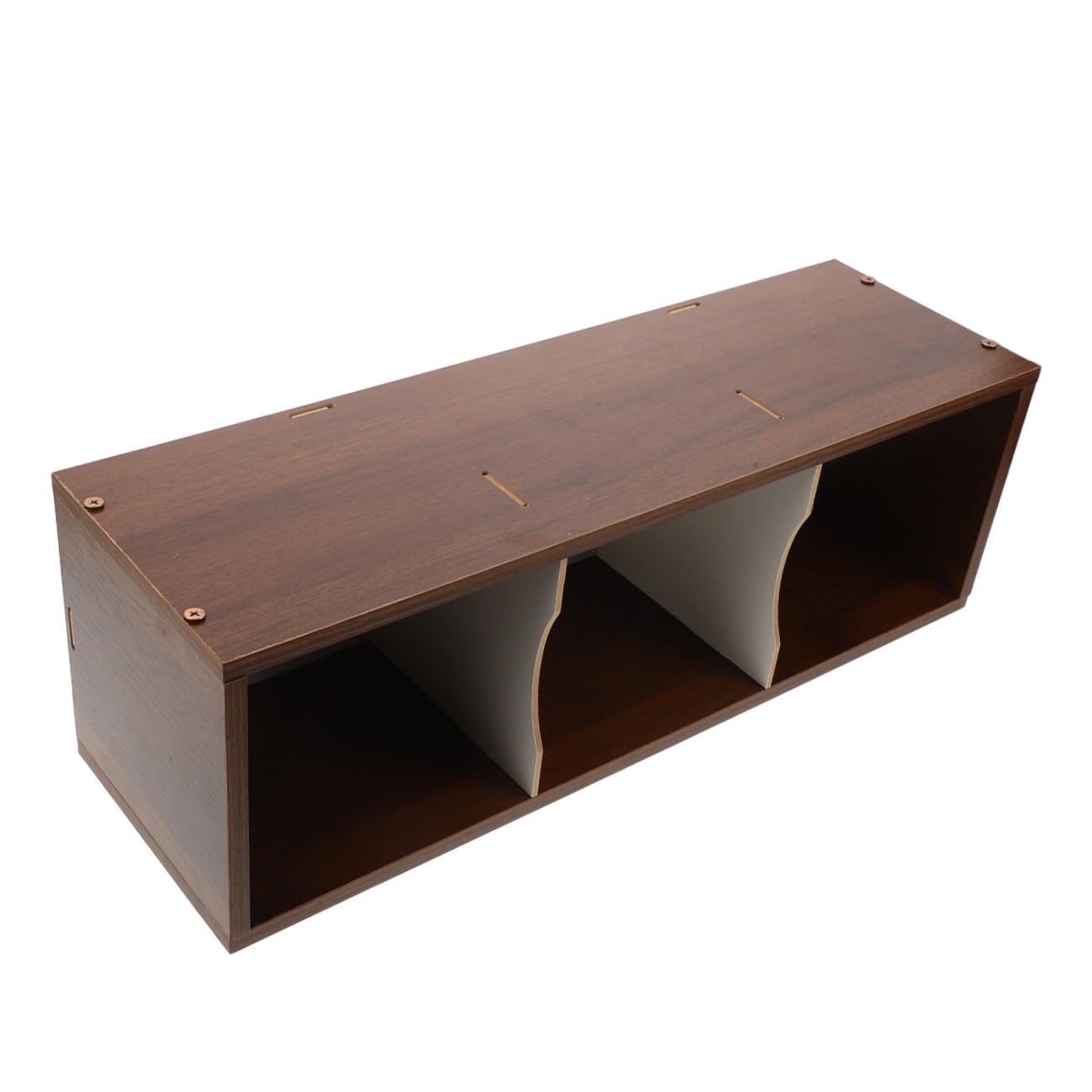 Estante para CD y Dvd de Madera Diseño Modular, Acabado Mate y Bandejas Extraíbles, Organizador de Álbumes para Espacio de Sala, Estructura Robusta y Moderna