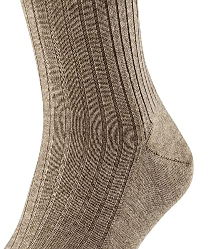 FALKE Herren Kniestrümpfe Bristol Pure M KH Wolle lang einfarbig 1 Paar, Braun (Nutmeg Melange 5410), 39-40 – Ansicht 4