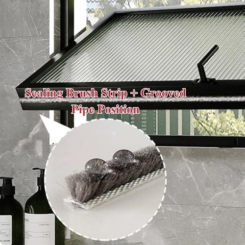 Tempered Glass Sliding Window, 360° Rotatable for Shed, Barn, Garage, Greenhouse & Poultry Cabin, Durable Aluminum Frame, 23.62"x15.75" - Perfect for Replacement & Upgrade
