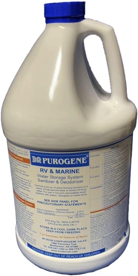 Purogene Water Treatment Preserver and Maintainer, Purogene Drinking Water Treatment for Water Storage Systems, Provides for Long-Term Storage of Drinking Water