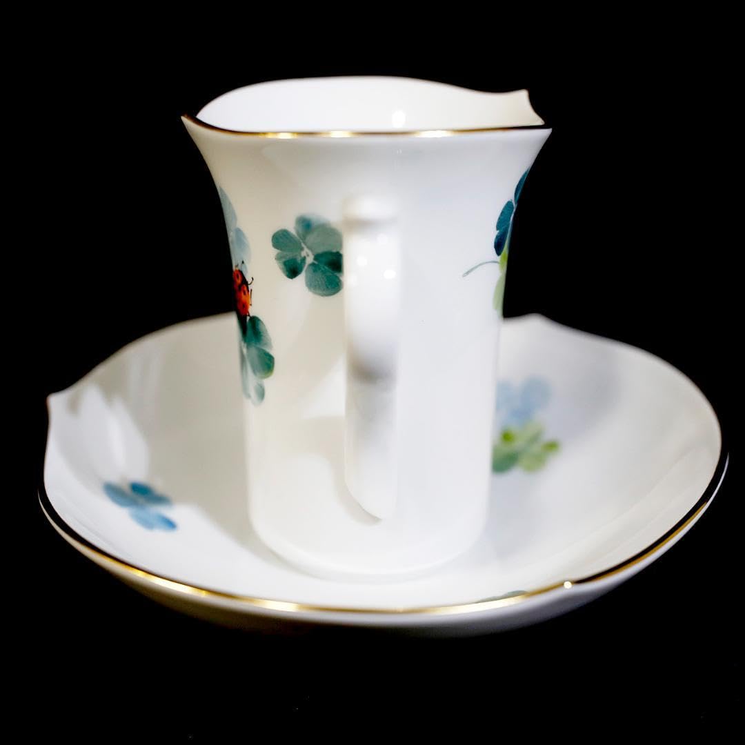 Amazon.co.jp: トリオマイセン てんとう虫 クローバー カップソーサー