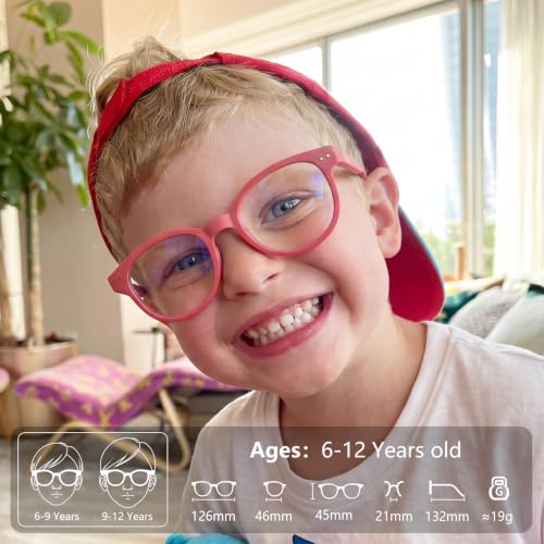 Image of EYEBUDDY Blue Light Glasses for Kids Boys Girls,Computer Gaming Bluelight Glasses,Fake Glasses for Ages 2-12