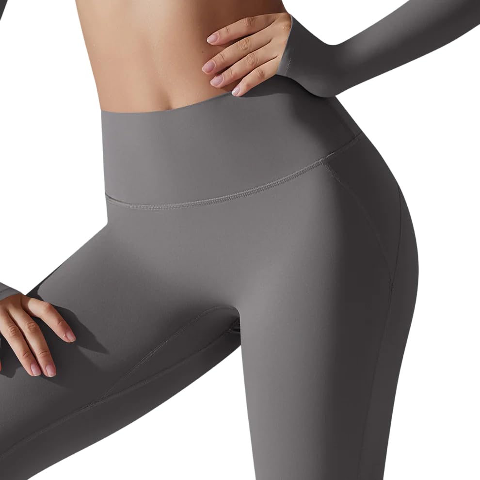 Image of Chic Full Sleeve Bra & Leggings High Waist Butt Lifting Yoga Pants, Fitness Pants