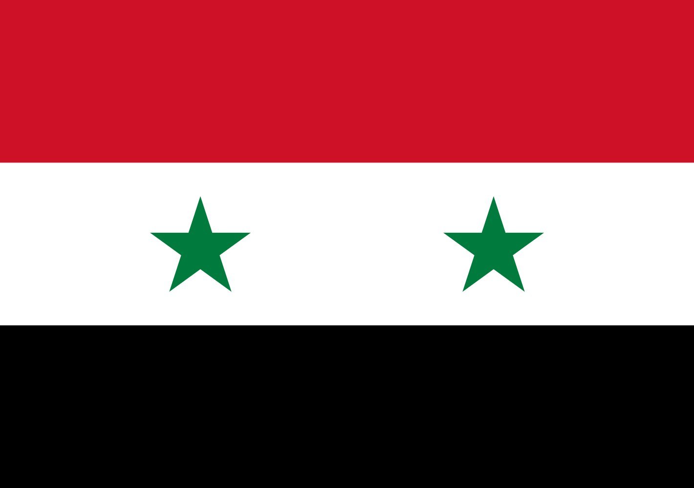 Drapeau Syrie 70x100cm idéal pour pavoiser vos événements culturels