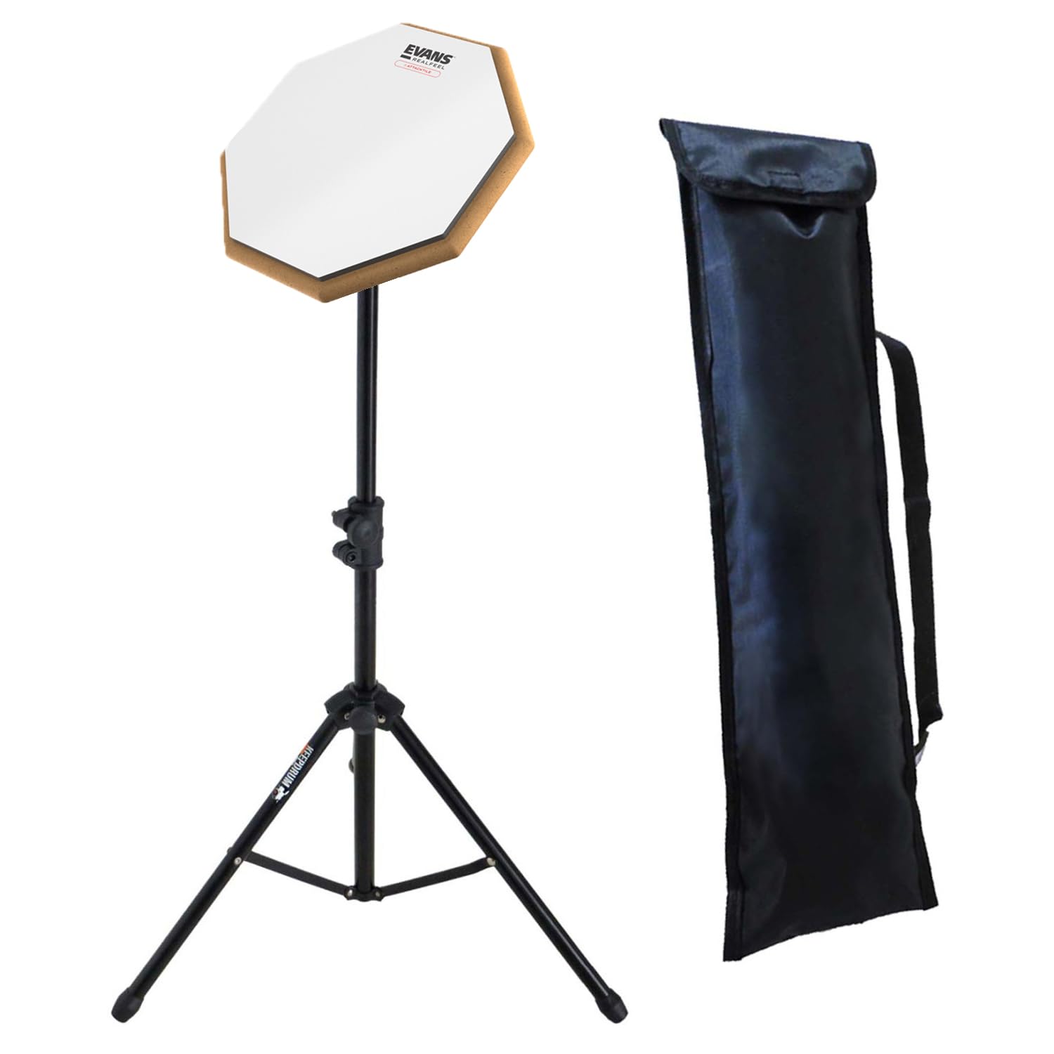 Evans RF10G-AT Real-Feel Practice Pad Attacktile 10 Zoll Übungspad + keepdrum Drumpad Stativ