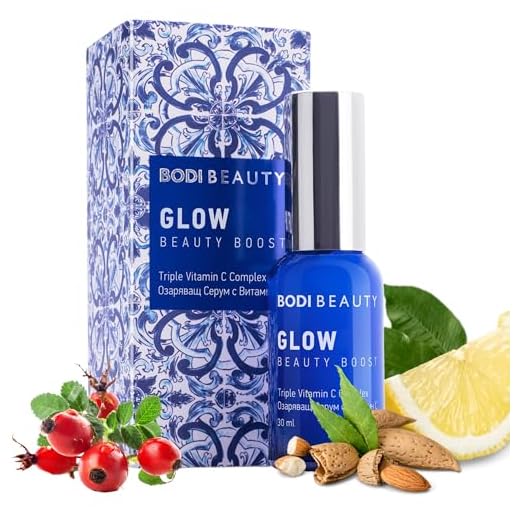 BODI BEAUTY Boost – Suero aclarador con vitamina C y E, aceite de cáscara de limón, aceite de rosa mosqueta, aceite de almendras | cuidado facial | crema facial | regenerador y aclarante | 30 ml