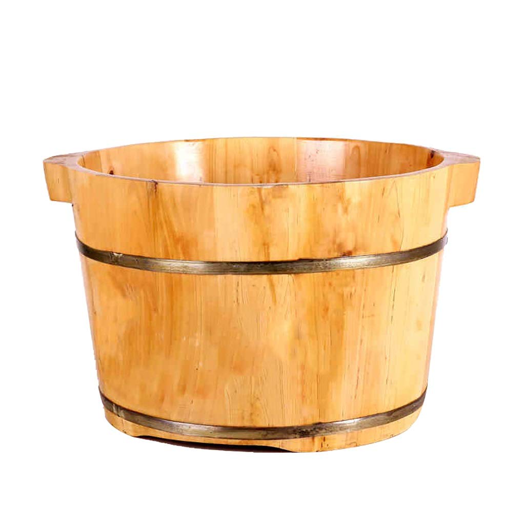 FDEFIRTFG Sauna bucket, Pure Wood Bathtub Bucket，Handmade ，Sauna Accessories For Footbath Tubs，Foot Relaxing Bath Barrel