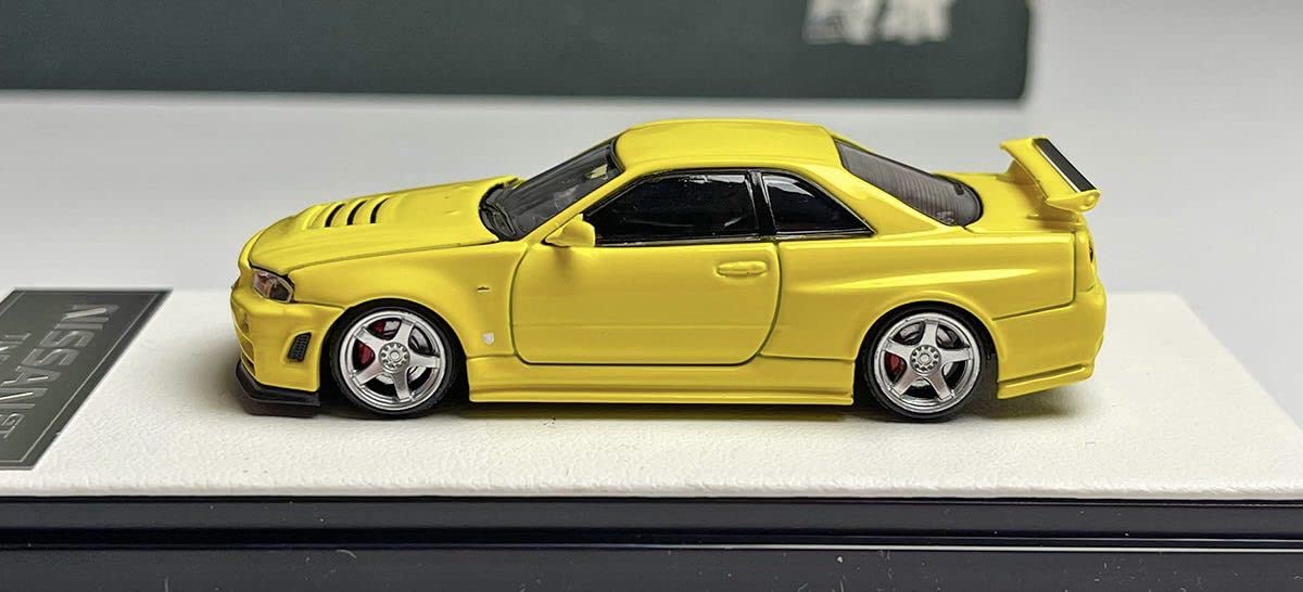 Amazon.co.jp: 1/64 TIMEMICRO NISSAN GTR R34 HOOD OPENABLE YELLOW