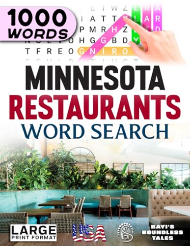 Minnesota Restaurants Word Search: Large Print