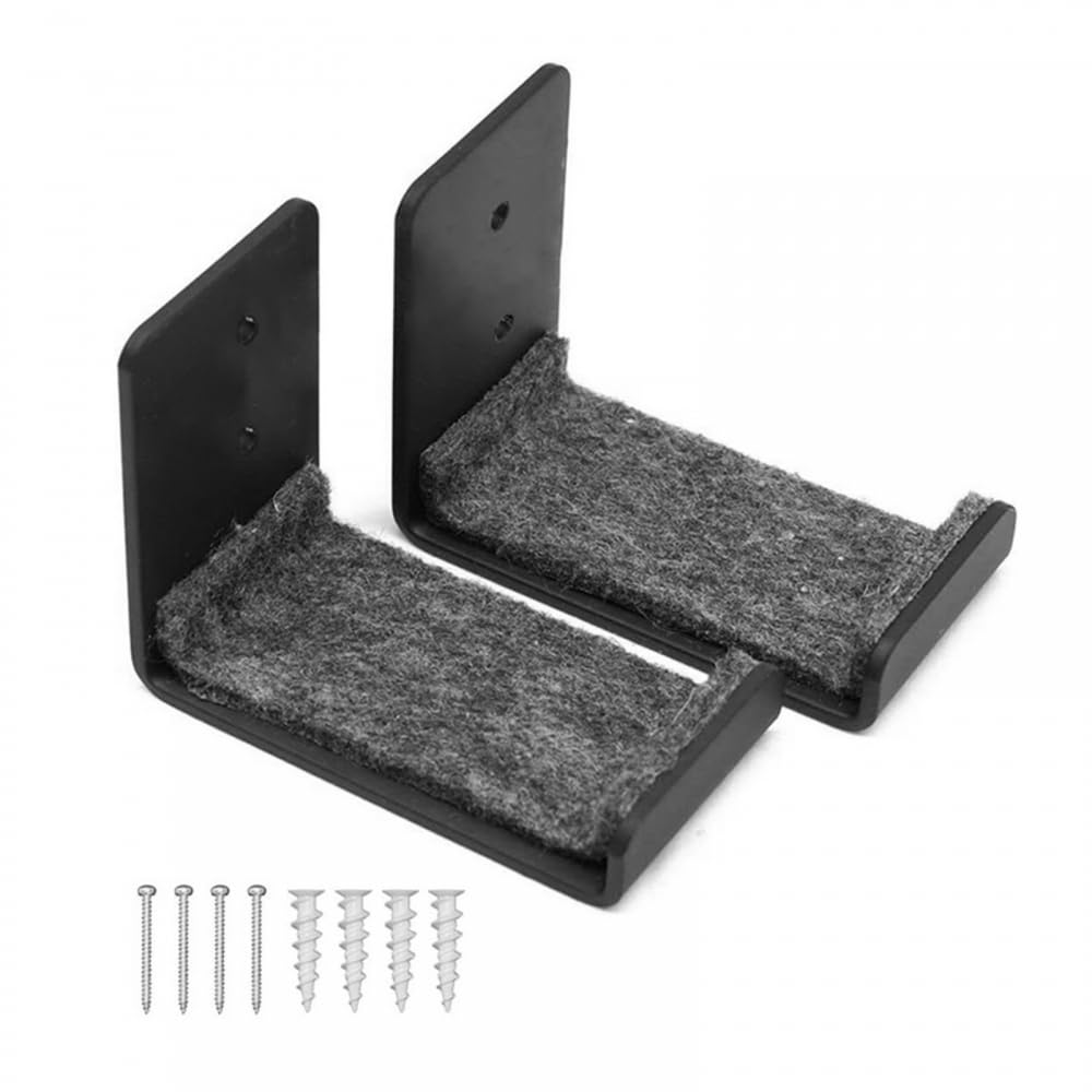 MiOYOOW 2 supporti da parete per snowboard, espositore da parete con cuscinetti di protezione per camere da letto, garage, uffici,