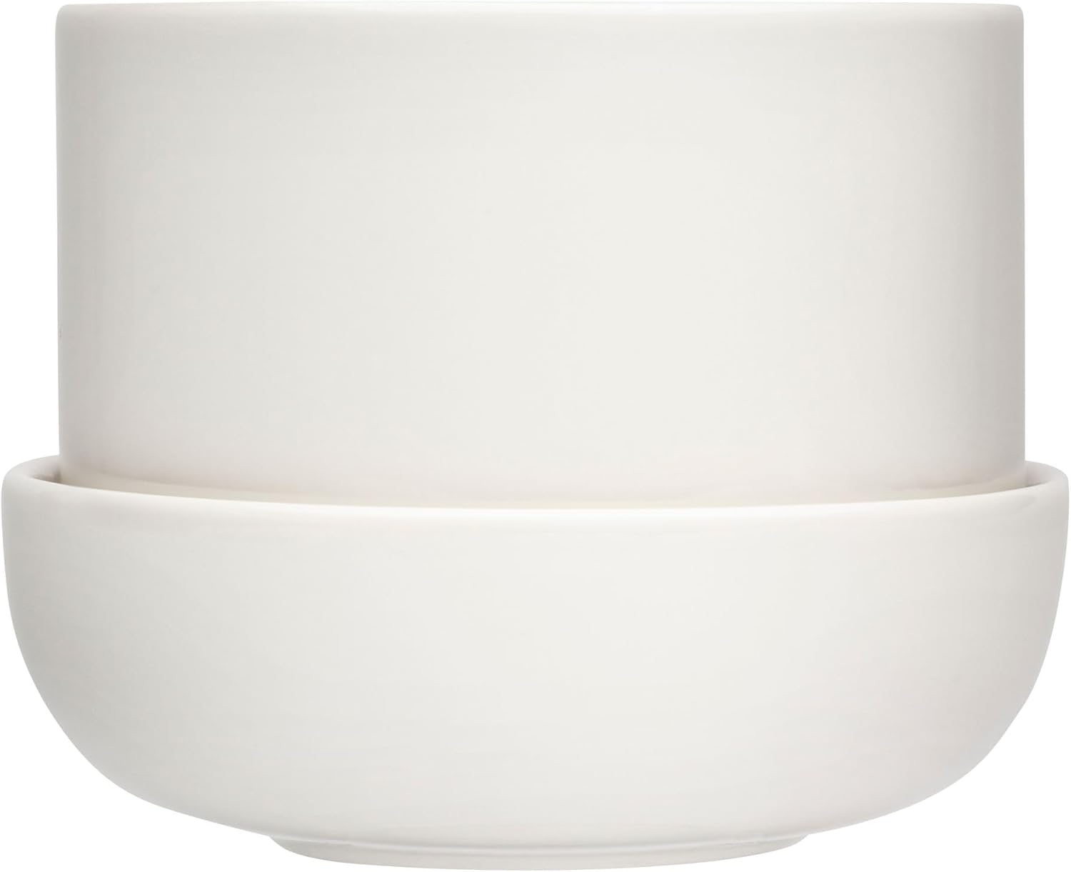 Iittala Nappula Plant Pot W.Saucer White 6.75x 5