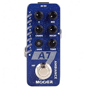 Effect type: reverb 7 different reverbs:plate hallwarp shakecrush shimmerdream