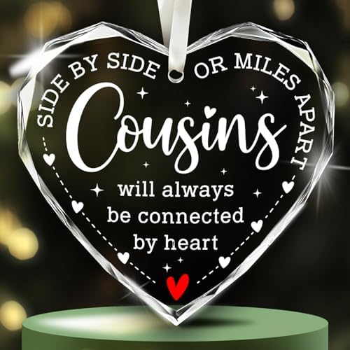 NewEleven Gifts for Cousins - Birthday Gift, Cousin Gifts for Women, Men, Meaningful Present, Cousin Gift Ideas for Christmas Decorations - Christmas Ornament