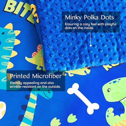 JOIEDOMI Toddler Nap Mat with Pillow & Blanket - 55''*30'' for Kids Ages 3-7 Years - Roll Up Nap Mat for Preschool - Soft Kids Sleeping Mat Dinosaur - for Boys Girls Kindergarten Daycare Sleepover - Thumbnail 4
