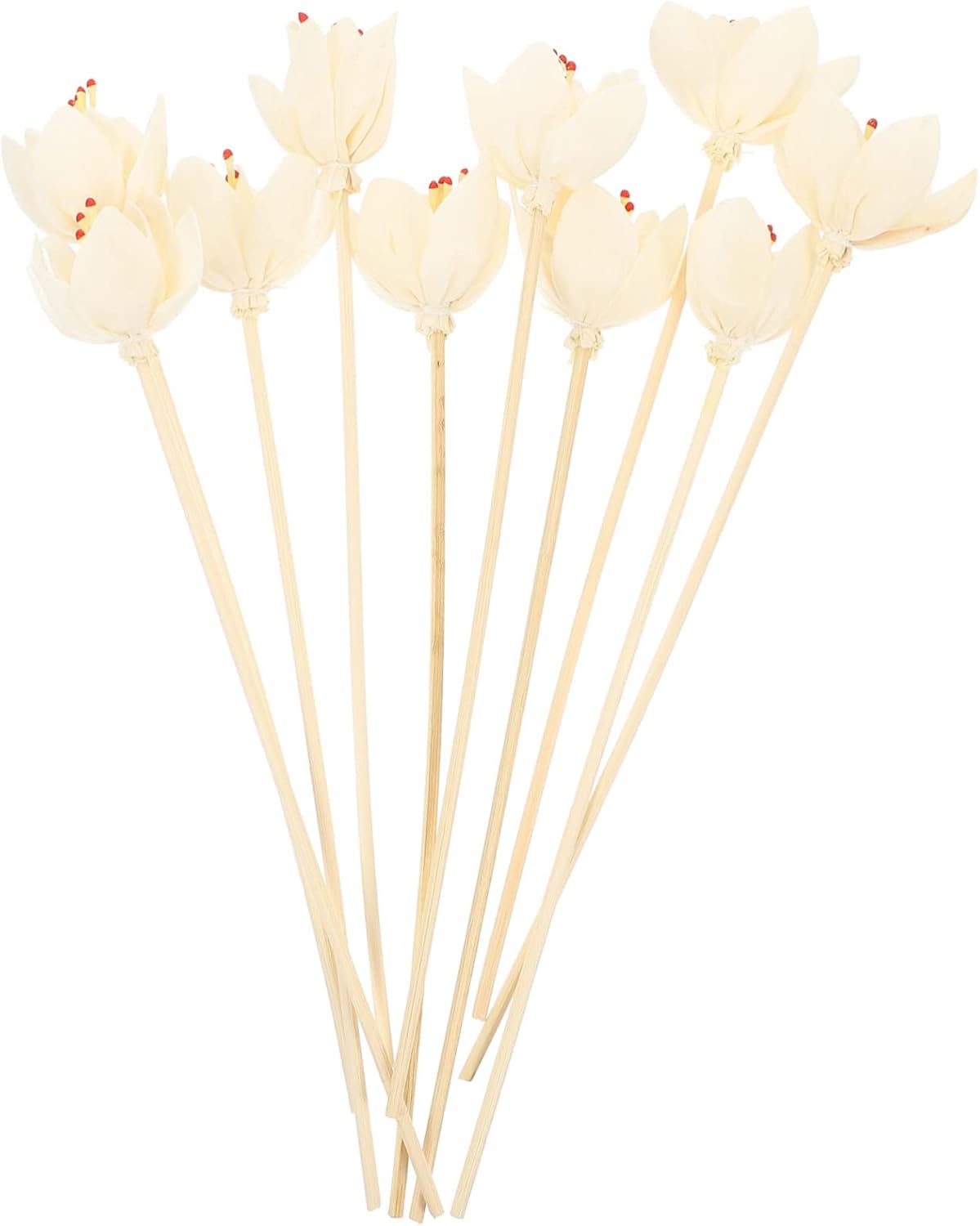 50 pcs Flower Diffuser Sticks for Essential Oils Chic Flower Design Aroma Sticks No Fire Needed for Home Decor for Various Diffuser Bottles Enhance Room Atmosphere with Fragrance