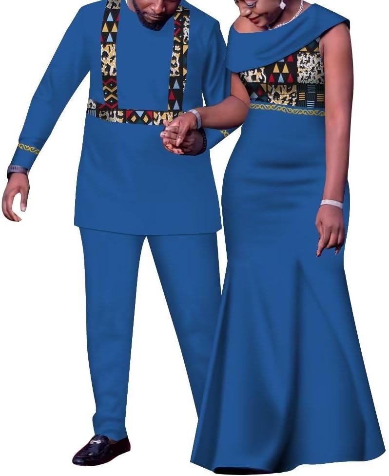 African Couple Outfits Matching Set for Wedding: Adults (Unisex) African Fashion Enthusiasts