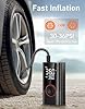 KIAIR Tire Inflator Portable Air Compressor, 150PSI Air Pump for Car Tires with LED Light, Cordless Tire Pump with Digital Pressure Gauge, Tire Inflator for Car, Bike, Motorcycle, Ball #1