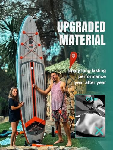 Niphean (Extra Large) Inflatable Paddle Board, SUP for 2+1 People/Family, Stand Up Paddle Board with (Beginner Friendly) Balanced Wing, Waterproof Phone Pouch, Paddle Boards for Adults, Gift Ideas - Image 7