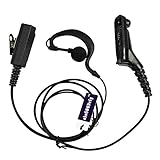 abcGOODefg 3' 2-Wire G Shape Earpiece Earbud Audio Mic Surveillance Kit for Motorola XPR6550 XPR6580 XPR6500 XIRP8260 DP3400
