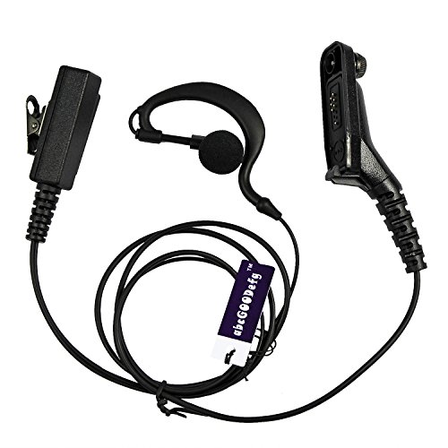 abcGoodefg 3' 2-Wire G Shape Earpiece Earbud Audio Mic Surveillance Kit for Motorola XPR6550 XPR6580 XPR6500 XIRP8260 XiRP8200 XiRP8208 DP3400 DP3600 DP3601 DP4400