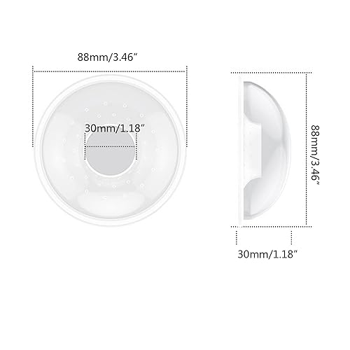 Miniatura 2 de Colector de leche de silicona para mamás lactante, protector de pezones para mamá, protector de pezones reutilizable, 2 unidades de conchas de pecho