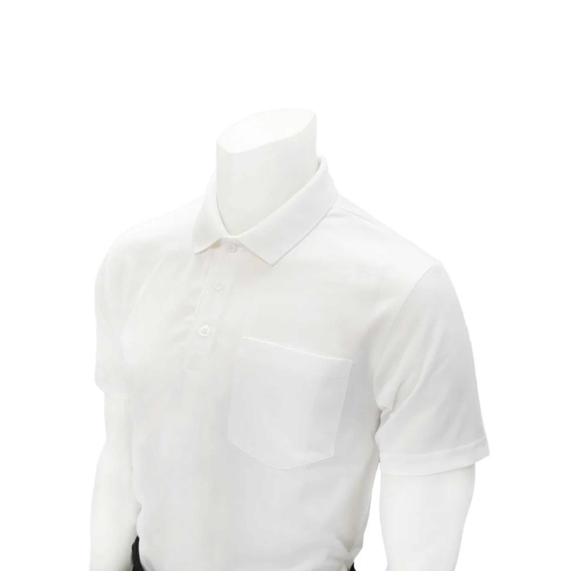 Smitty VBS-487 White Mesh Shirt with Chest Pocket Volleyball Referee Official Shirt (XL)