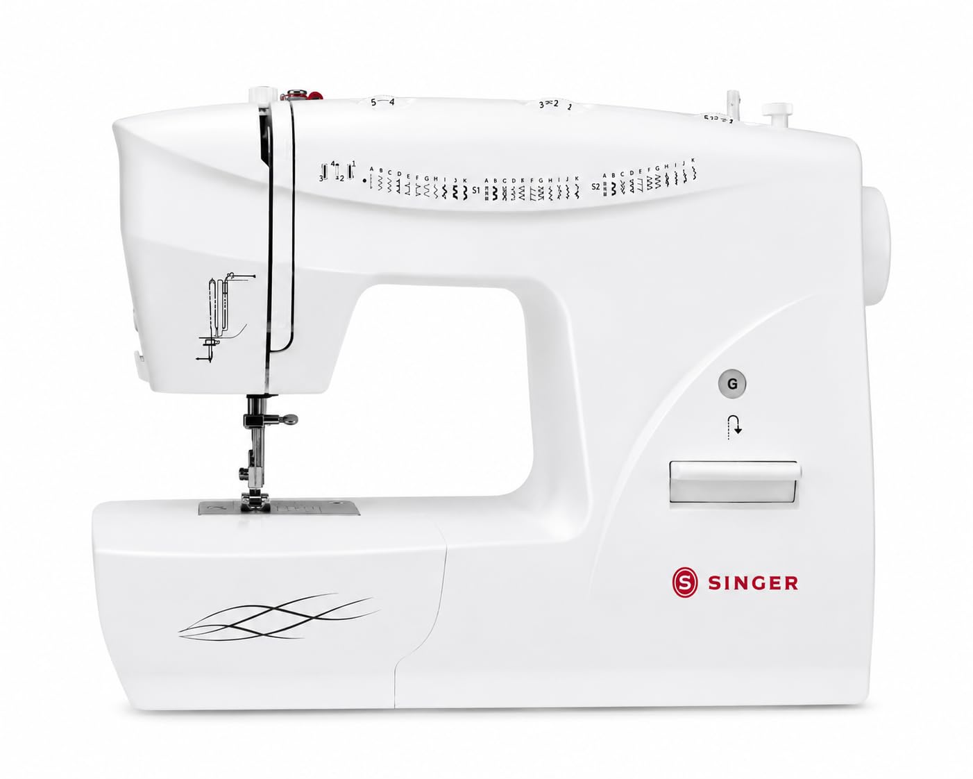 SINGER 3532 Electric Sewing Machine | 32 Built-in Stitches | 76 Stitch Functions | 4-Step Automatic Buttonhole | Adjustable Stitch Length & Width | Free Arm | Heavy Duty Metal Frame | 70W Motor-image-1