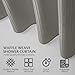 Waffle Weave Shower Curtain with Fabric Snap in Liner Set with Mesh See Through Top Hotel Quality White Bathroom Curtain Set 70 X 72 Inch Long Shower Curtain in Grey