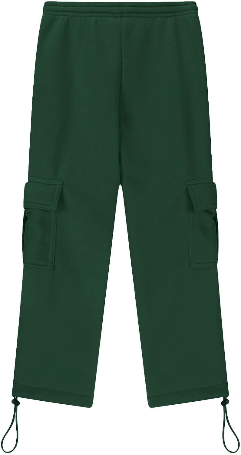 Cargo Sweatpants for Teen Boys Casual Elastic Waist Drawstring Sweat Pants Teens Active Workout Joggers with Pocket