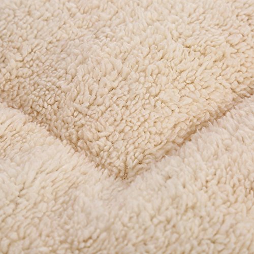 Anself Macio lavável Cat cão de filhote de Mat Bed Pad Almofada reversível velo Pet Kennel Mat Crate