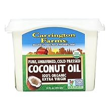 Carrington Farms Organic Extra Virgin Coconut Oil, 12 Fluid Ounce Tub - 6 per case.