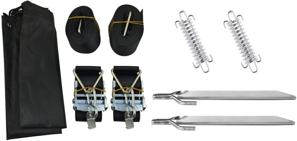 1set Fit for Thule Awning Storm Hold Down Side Straps Canopy Securing Hooks Caravan Motorhome Storm Wind Set Pair RV Accessories