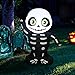 Sunlit Cute Inflatable Baby Skeleton Yard Decoration 3.5 feet Black Air Blown with Blower and Adapter, Lighted for Home Yard Garden Indoor Porch Outdoor Decoration Halloween Party, Trick or Treat Nigh