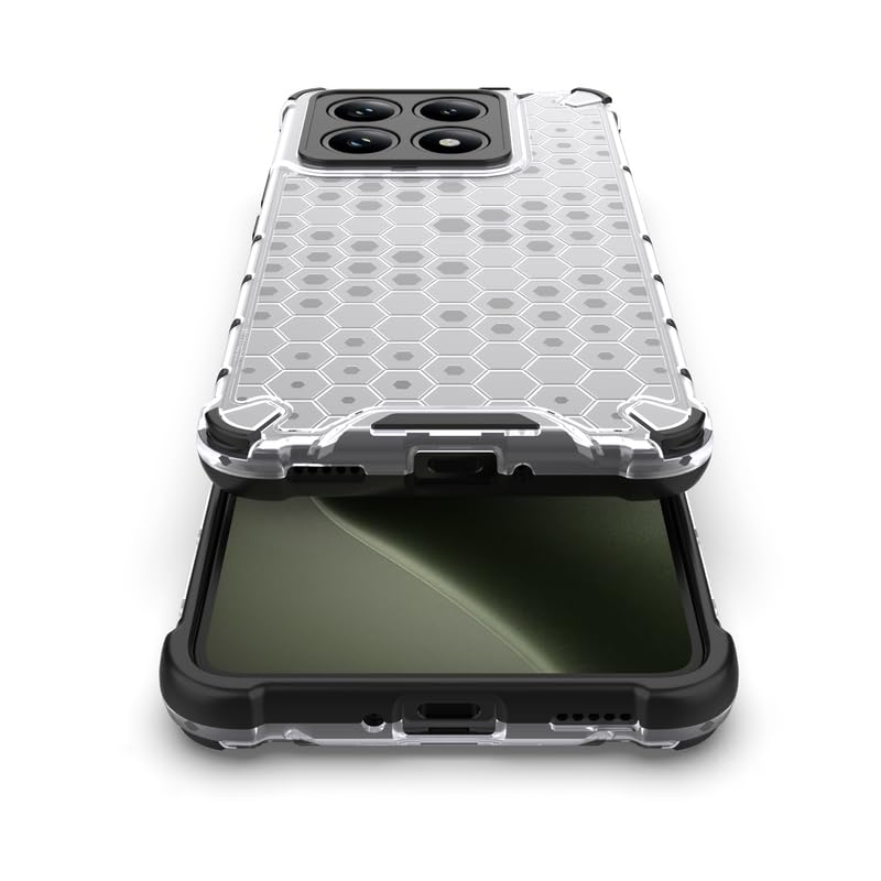 Image of Plastic Bumper Back Case Cover for Xiaomi 14T / Mi 14T 5G (Transparent)
