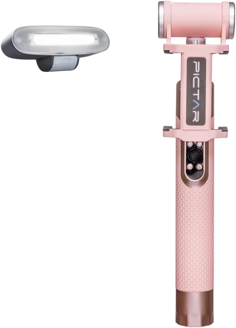 Smart Light Selfie Stick with Rechargeable Battery, Millennial Pink