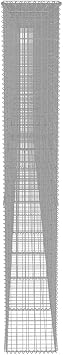 vidaXL Gabion Wall with Covers Galvanized Steel 354.3x19.7x78.7