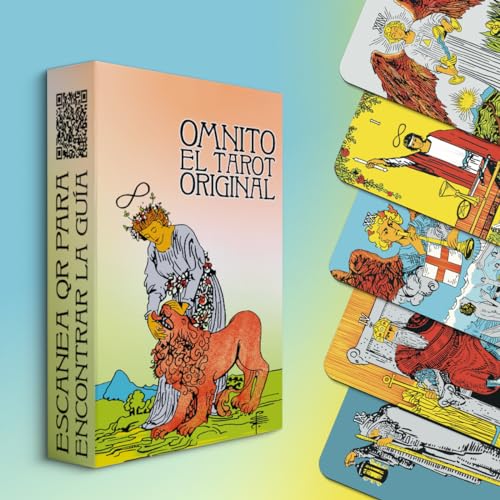 OMNITO Original Tarot Cards in Spanish | 78 Card Deck | Pocket-Sized (4.13