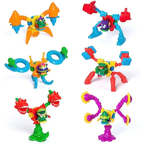 Superthings Serie Mutant Battle – Komplette Sammlung von 12 Exoskeletons. Jede Box enthält 1 Exoskeleton + 1 SuperThing + 1 Checklist, kompatibel mit Kindern