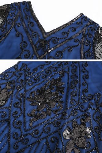 Robe à paillettes femme style années 20 costume Gatsby et carnaval - 4