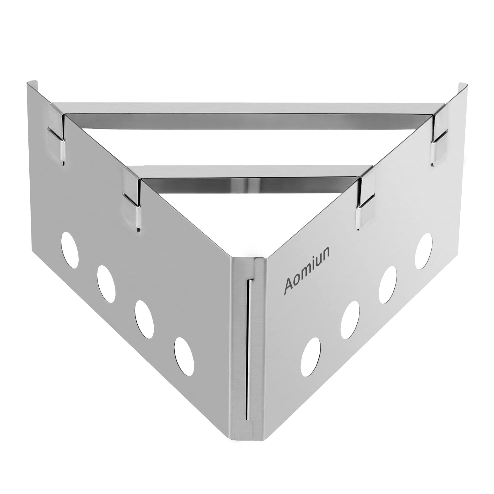 Lightweight Triangle Wood Stove Portable Stainless Steel Burner for Cooking Picnic Camping Backpacking