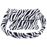 KAJNBN 1pieza Bolso de Hombro para Mujer de Peluche con Estampado de Cebra Cierre Magnético Seguro Gran Capacidad para Otoño Invierno Bandolera Cómoda y Duradera