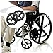 Beaupretty 2Pcs Wheelchair Replacement Front Wheels with Bearings Durable and Silent Wheel Parts for Wheelchair Supplies Easy to Install and Reliable Performance