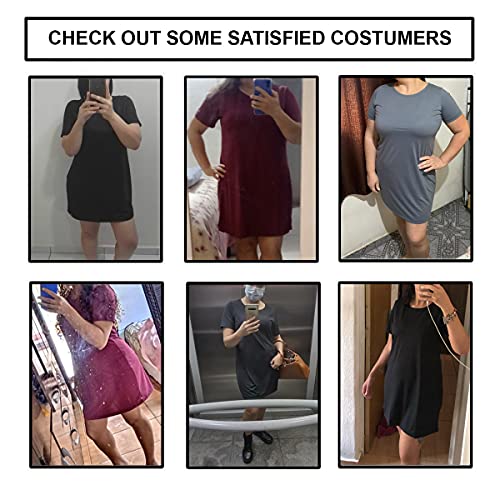 Vestido Camisetão Feminino Para Mulheres Alta Qualidade Super Estiloso – Slim Fitness Fashion – Chum